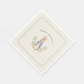 Peter Rabbit Sage Green  Baby shower Servet (Hoek)