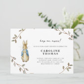 Peter Rabbit Schattige Baby shower Kaart (Staand voorkant)