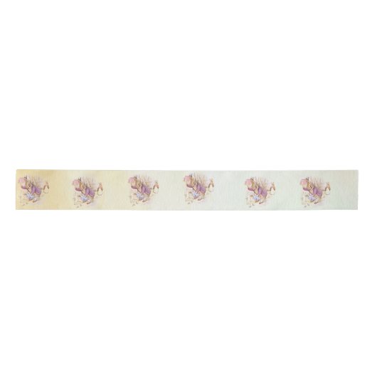 Peter Rabbit (slechte vader) Satin Ribbon Satijnen Lint (Voorkant)