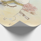 Peter Rabbit (sneeuwman) Cadeaupapier (Hoek)