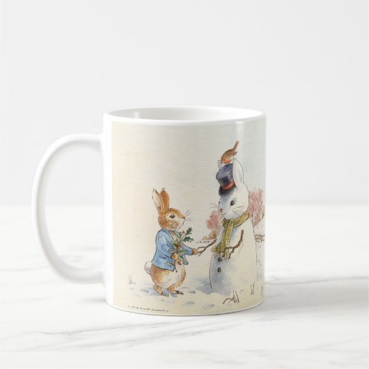 Peter Rabbit (sneeuwman) Koffiemok (Links)
