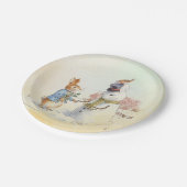 Peter Rabbit (sneeuwman) Papieren Bordje (Gekanteld)