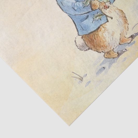 Peter Rabbit (sneeuwman) Weefselpapier Tissuepapier (Detail)