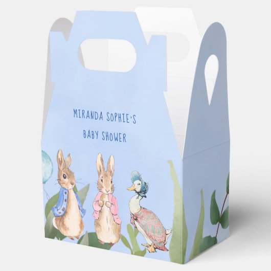 Peter Rabbit Storybook Characters Baby shower Bedankdoosjes (Geopend)