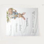 Peter Rabbit Sweet Bunny Girl Baby shower Wandkleed (Voorkant (horizontaal))