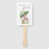 Peter Rabbit Team Girl or Team Boy Baby Reveal Handwaaier (Voorkant)