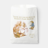 Peter Rabbit Thema Baby Shower Bedankzakje (Voorkant)