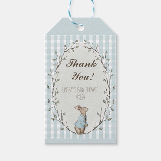 Peter Rabbit Theme Gift Label Cadeaulabel (Voorkant)