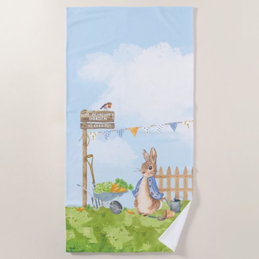 Peter Rabbit Towel Strandlaken (Voorkant)