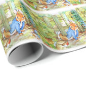 Peter Rabbit under Garden Fence Cadeaupapier (Rol Hoek)