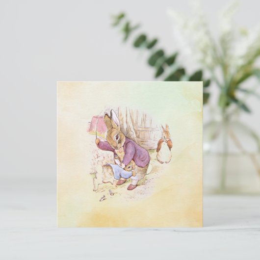 Peter Rabbit vader en zoon Kaart (Staand voorkant)