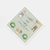 Peter Rabbit Veggies Mr. McGreggor Tuinfeest Servet (Hoek)