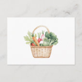 PETER RABBIT VEGIE MAND BOEKEN VOOR BABY INFORMATIEKAARTJE (Achterkant)