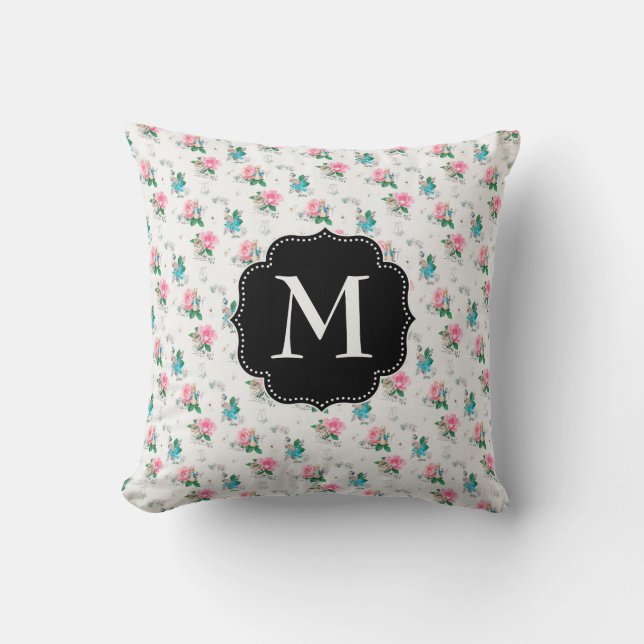 Peter Rabbit | Vergeet me niet Floral Pattern Kussen (Voorkant)