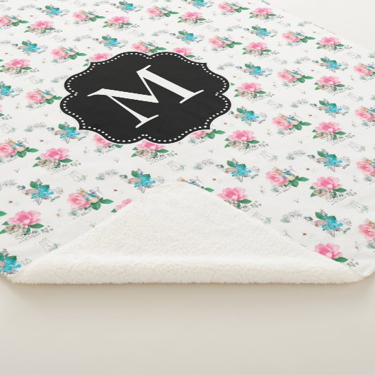 Peter Rabbit | Vergeet me niet Floral Pattern Sherpa Deken (3/4)