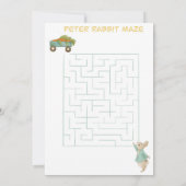 Peter Rabbit Verjaardag & Spel Kaart (Achterkant)