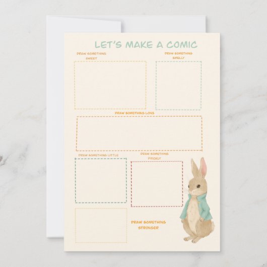 Peter Rabbit Verjaardag & Spel Kaart (Achterkant)