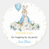 Peter Rabbit Verjaardag Sticker Labels (Voorkant)
