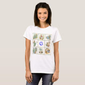 PETER RABBIT voor kinderen wier naam begint met G T-shirt (Voorkant volledig)