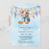 Peter Rabbit Waterverf Baby Boy Shower Kaart (Voorkant / Achterkant)