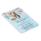 Peter Rabbit Waterverf Baby Boy Shower Uitnodigen Magneet (Rechterzijde)
