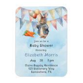 Peter Rabbit Waterverf Baby Boy Shower Uitnodigen Magneet (Verticaal)