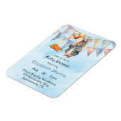 Peter Rabbit Waterverf Baby Boy Shower Uitnodigen Magneet (Linkerzijde)