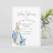 Peter Rabbit Waterverf Baby shower Kaart (Staand voorkant)