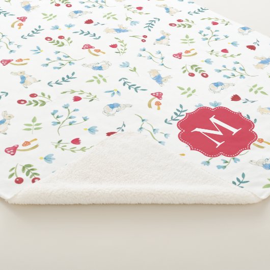 Peter Rabbit | Waterverf bospatroon Sherpa Deken (3/4)