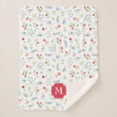 Peter Rabbit | Waterverf bospatroon Sherpa Deken (Voorkant)