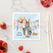 Peter Rabbit Waterverf Boy Baby shower Servet (Insitu)