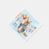 Peter Rabbit Waterverf Boy Baby shower Servet (Hoek)