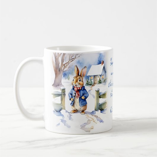 Peter Rabbit  waterverf kerstcadeaus Koffiemok (Links)