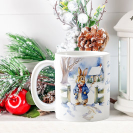 Peter Rabbit  waterverf kerstcadeaus Koffiemok