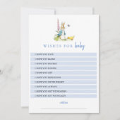 Peter Rabbit Wensen voor Baby Boy Shower Keepsake Kaart (Voorkant)