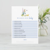 Peter Rabbit Wensen voor Baby Boy Shower Keepsake Kaart (Staand voorkant)