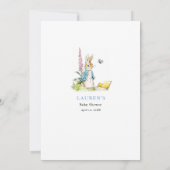 Peter Rabbit Wensen voor Baby Boy Shower Keepsake Kaart (Achterkant)