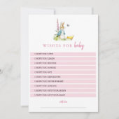 Peter Rabbit Wensen voor baby Roze meisje babyShow Kaart (Voorkant)