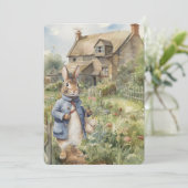 Peter Rabbit Wenskaart Feestdagenkaart (Staand voorkant)