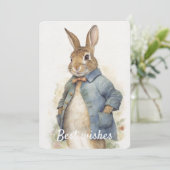 Peter Rabbit Wenskaart Feestdagenkaart (Staand voorkant)