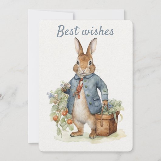 Peter Rabbit Wenskaart Feestdagenkaart (Voorkant)