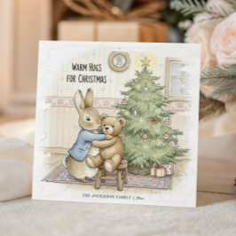 Peter Rabbit Whimsical Storybook Christmas Feestdagenkaart