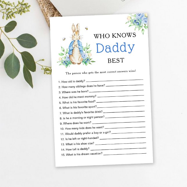 Peter Rabbit Wie kent papa beste spel (Creator heeft geüpload)