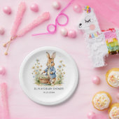 Peter Rabbit Wildflower Baby Shower Paper Plates Papieren Bordje (Feest)