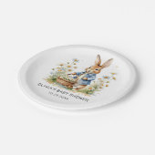 Peter Rabbit Wildflower Baby Shower Paper Plates Papieren Bordje (Gekanteld)