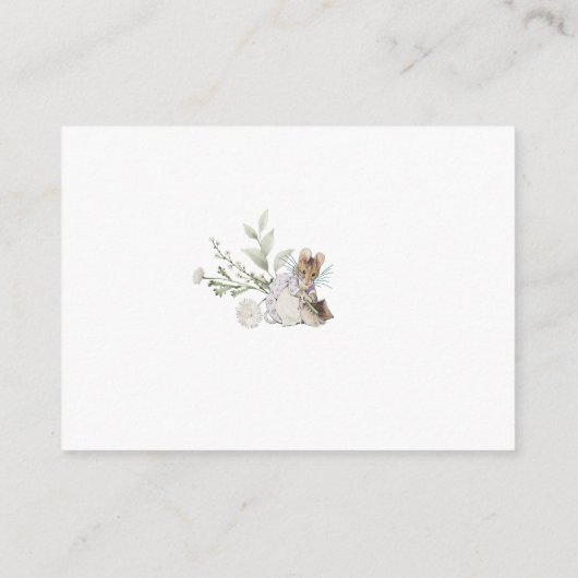 Peter Rabbit Wildflower Gift Registry Informatiekaartje (Achterkant)