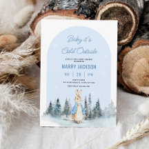 Peter Rabbit Winter Arch baby shower