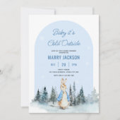 Peter Rabbit Winter Arch baby shower Kaart (Voorkant)
