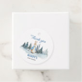 Peter Rabbit Winter Baby shower Bedankjes Labels (In situ)
