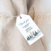 Peter Rabbit Winter Baby shower Bedankt Cadeaulabel
